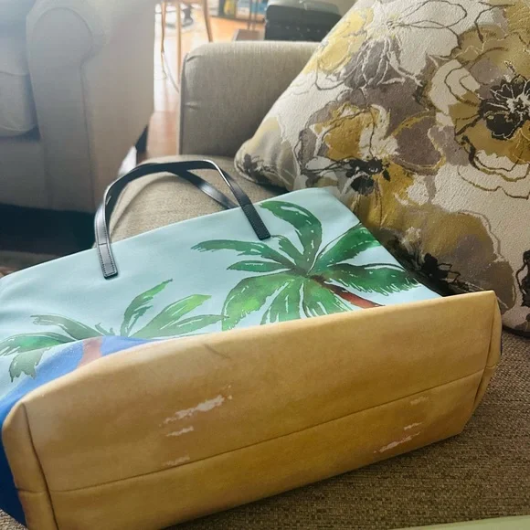 Kate Spade Novelty Blue "I Need A Vacation"
MAXI Tote Bag Bon Shopper - Picture 11 of 13